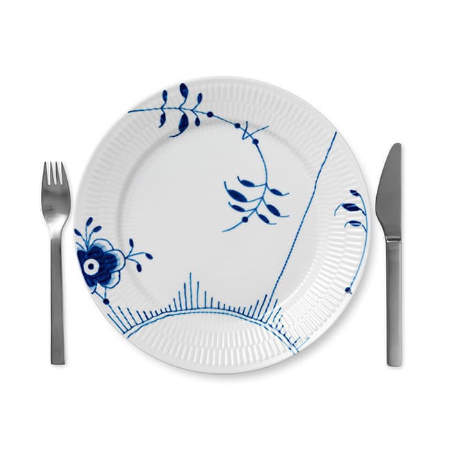 Blue Fluted Mega bord 2, Ø 27 cm Royal Copenhagen