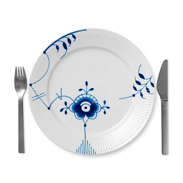 Blue Fluted Mega bord 6, Ø 27 cm Royal Copenhagen