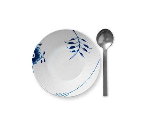 Blue Fluted Mega diep bord 1, Ø 17 cm Royal Copenhagen