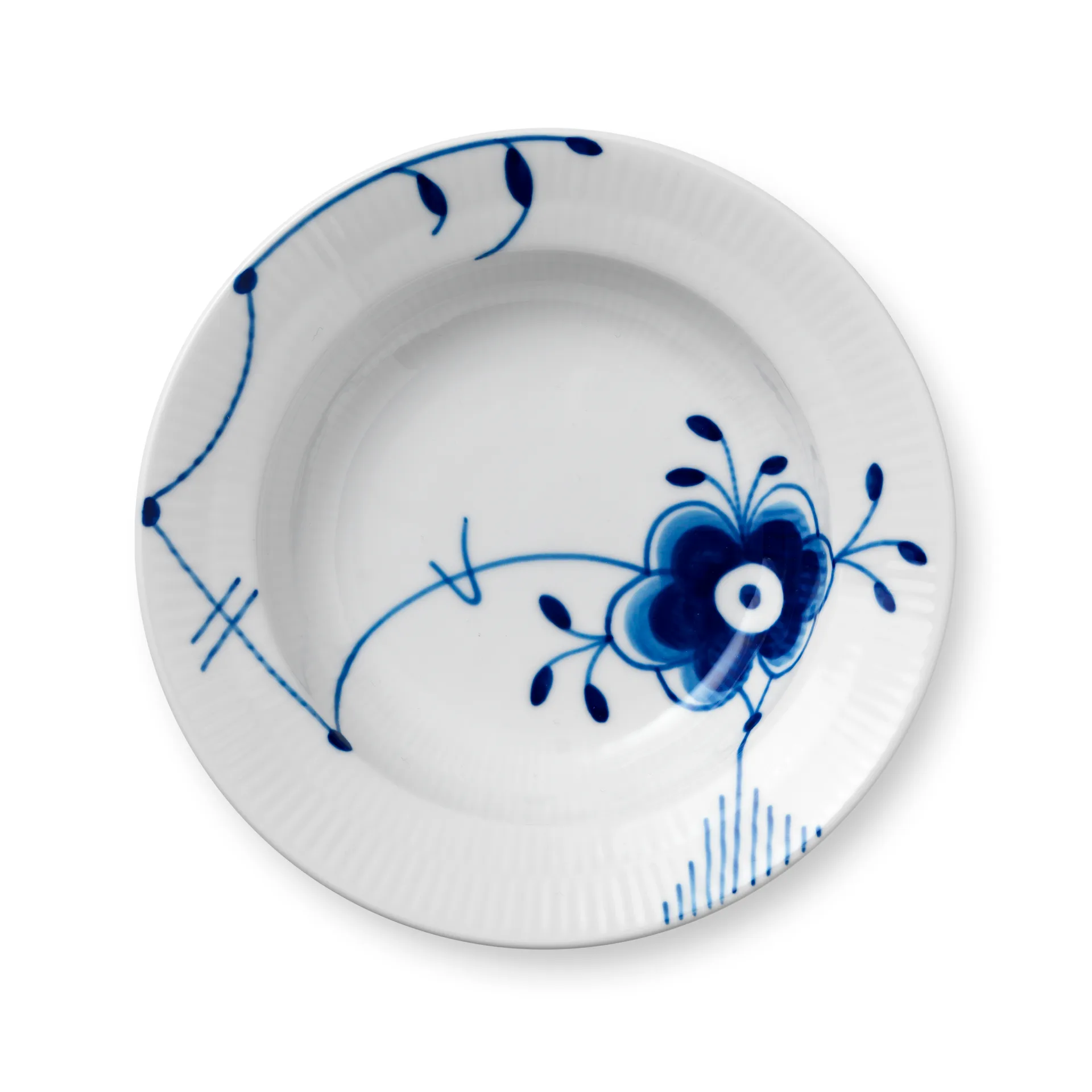 Blue Fluted Mega diep bord, Ø 17 cm Royal Copenhagen