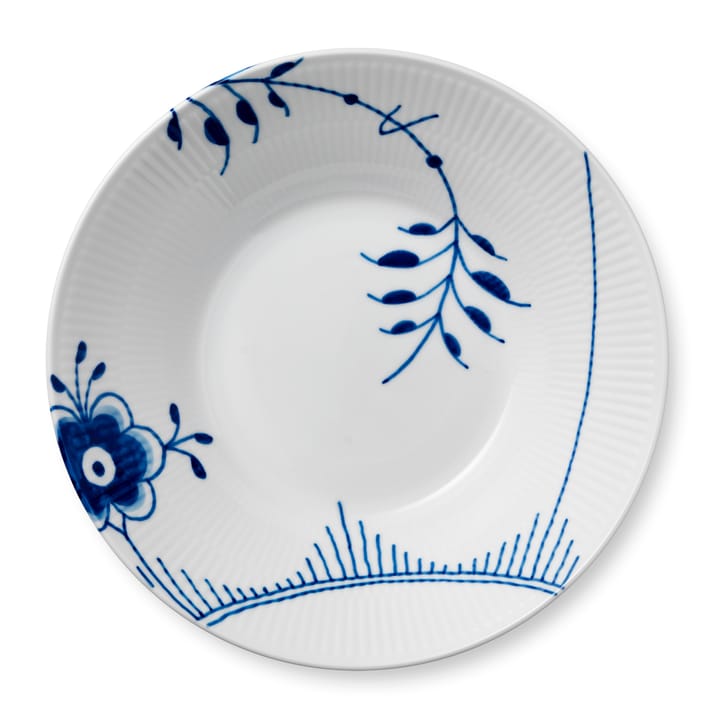 Blue Fluted Mega diep bord 2 - 24 cm. - Royal Copenhagen