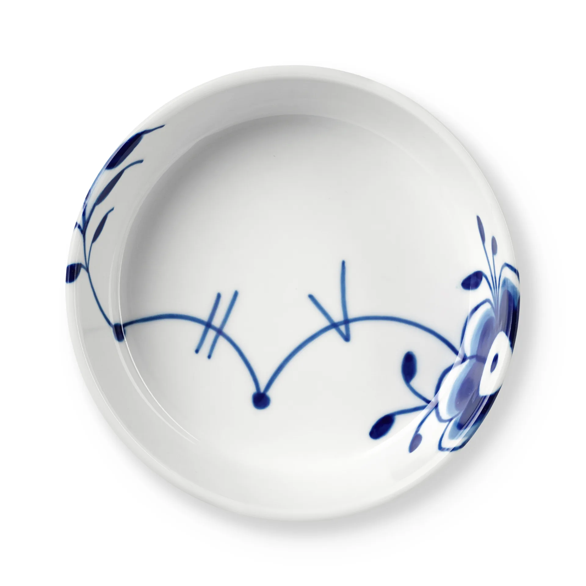 Blue Fluted Mega fat Ø12,5 cm, Wit-blauw Royal Copenhagen