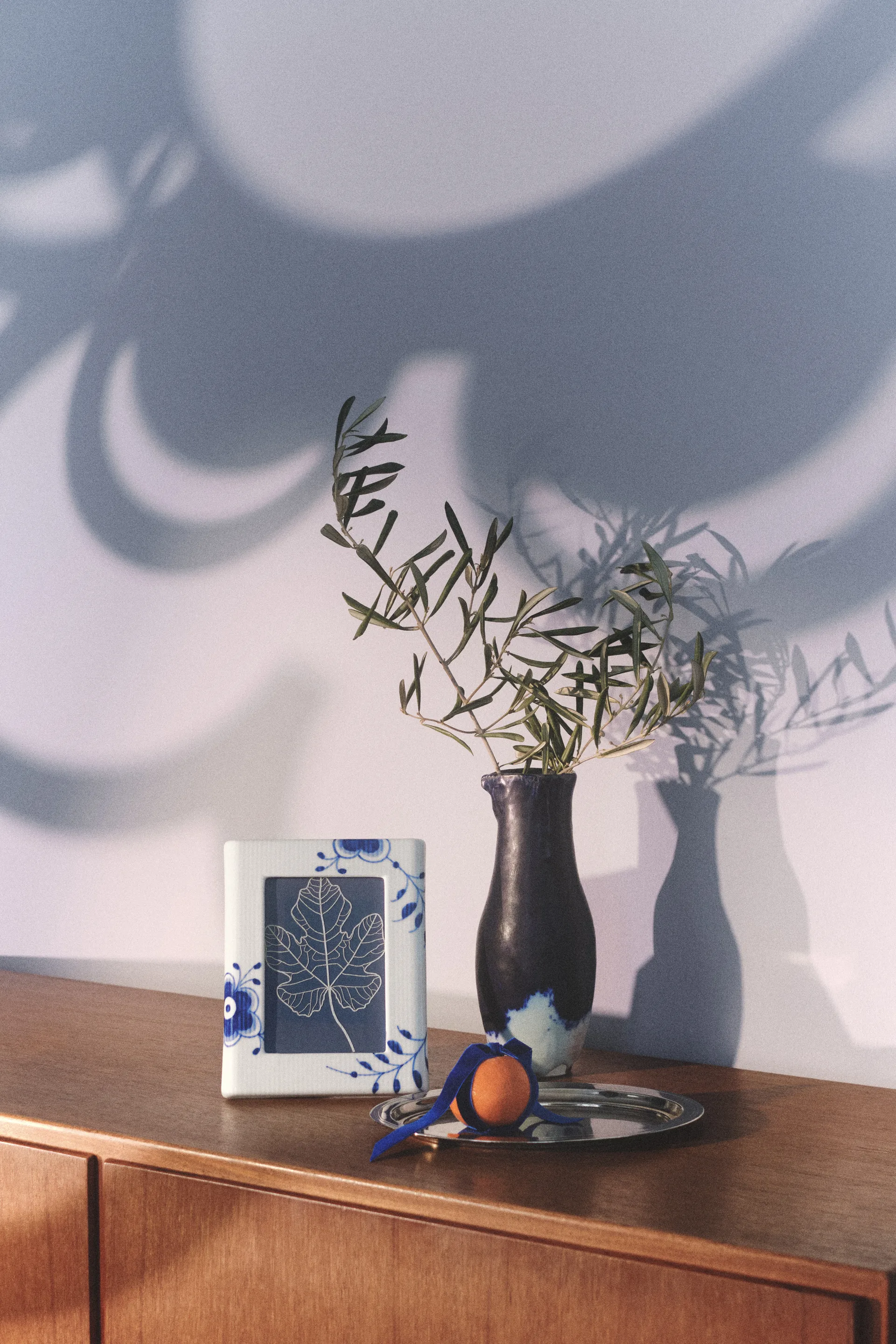 Blue Fluted Mega fotolijst 16,5x21 cm, White-blue Royal Copenhagen