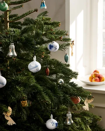 Blue Fluted Mega kerstbal 1 - Ø9,5 cm - Royal Copenhagen