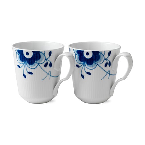 Blue Fluted Mega mok 2 delig - 37 cl - Royal Copenhagen