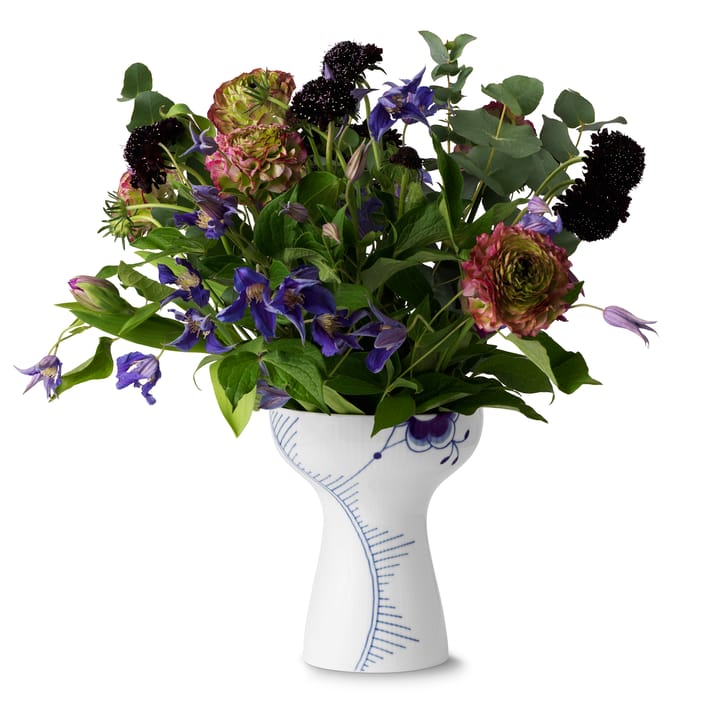 Blue Fluted Mega open vaas, 19 cm Royal Copenhagen