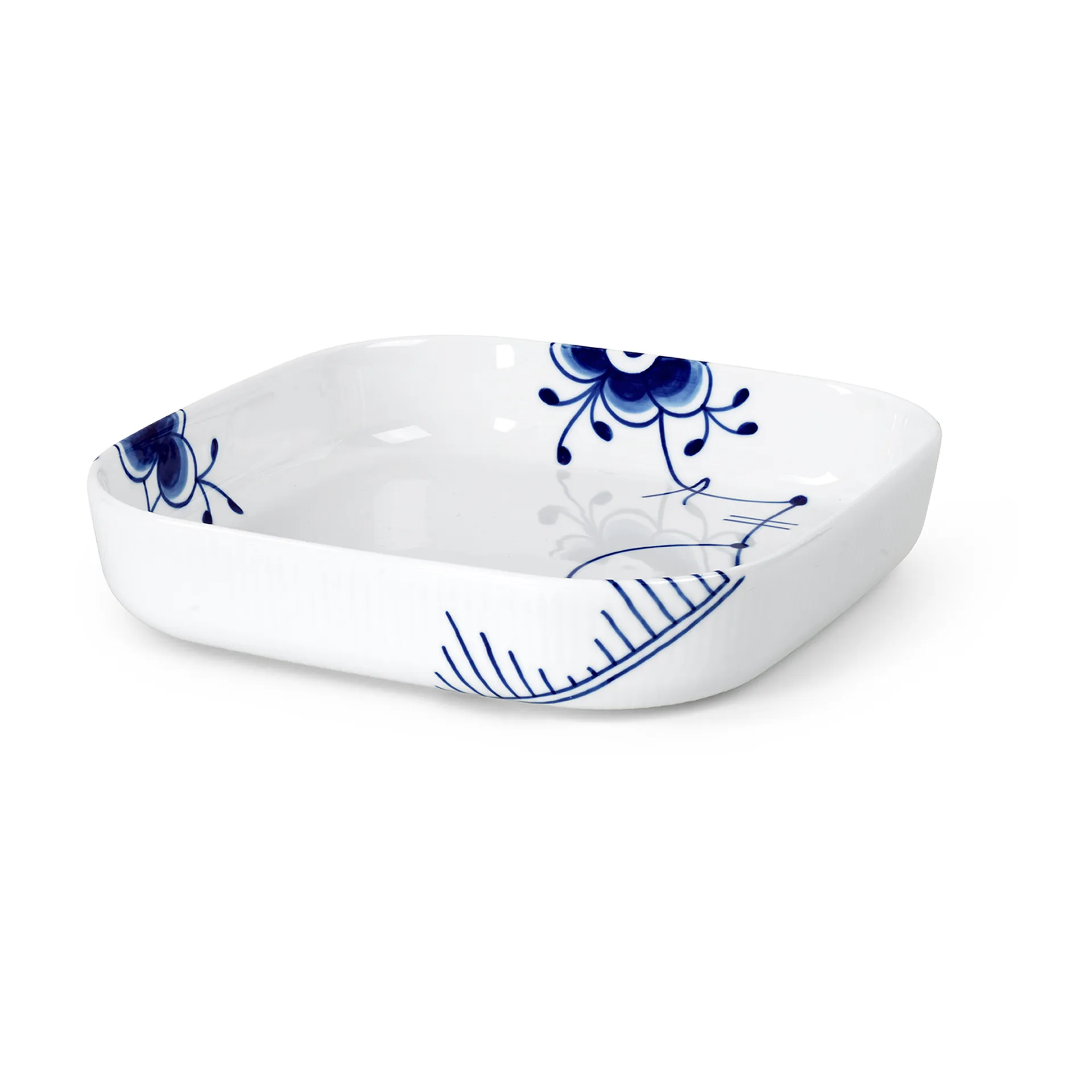 Blue Fluted Mega ovenschaal vierkant, 25x25 cm Royal Copenhagen