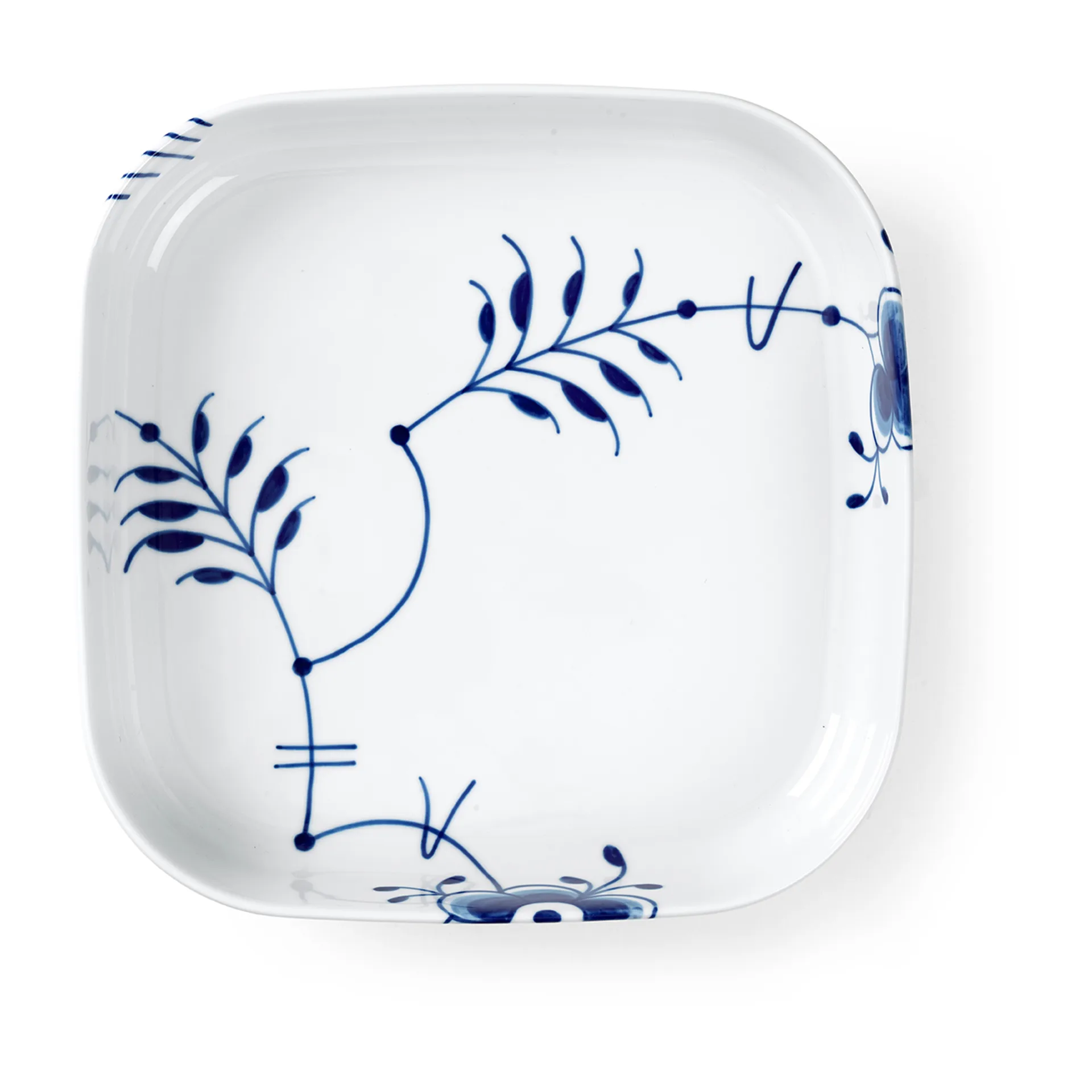 Blue Fluted Mega ovenschaal vierkant, 25x25 cm Royal Copenhagen