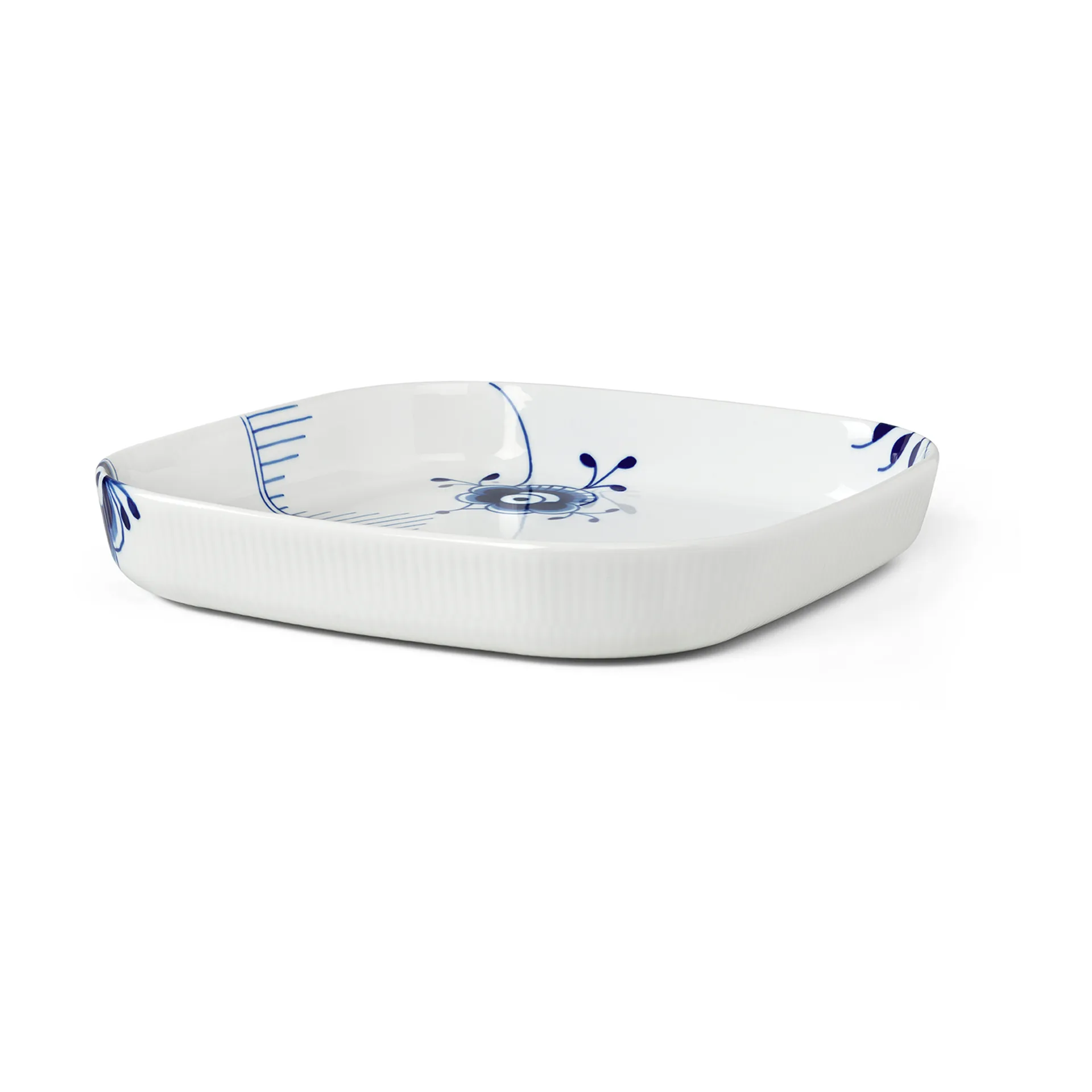 Blue Fluted Mega ovenschaal vierkant, 30x30 cm Royal Copenhagen