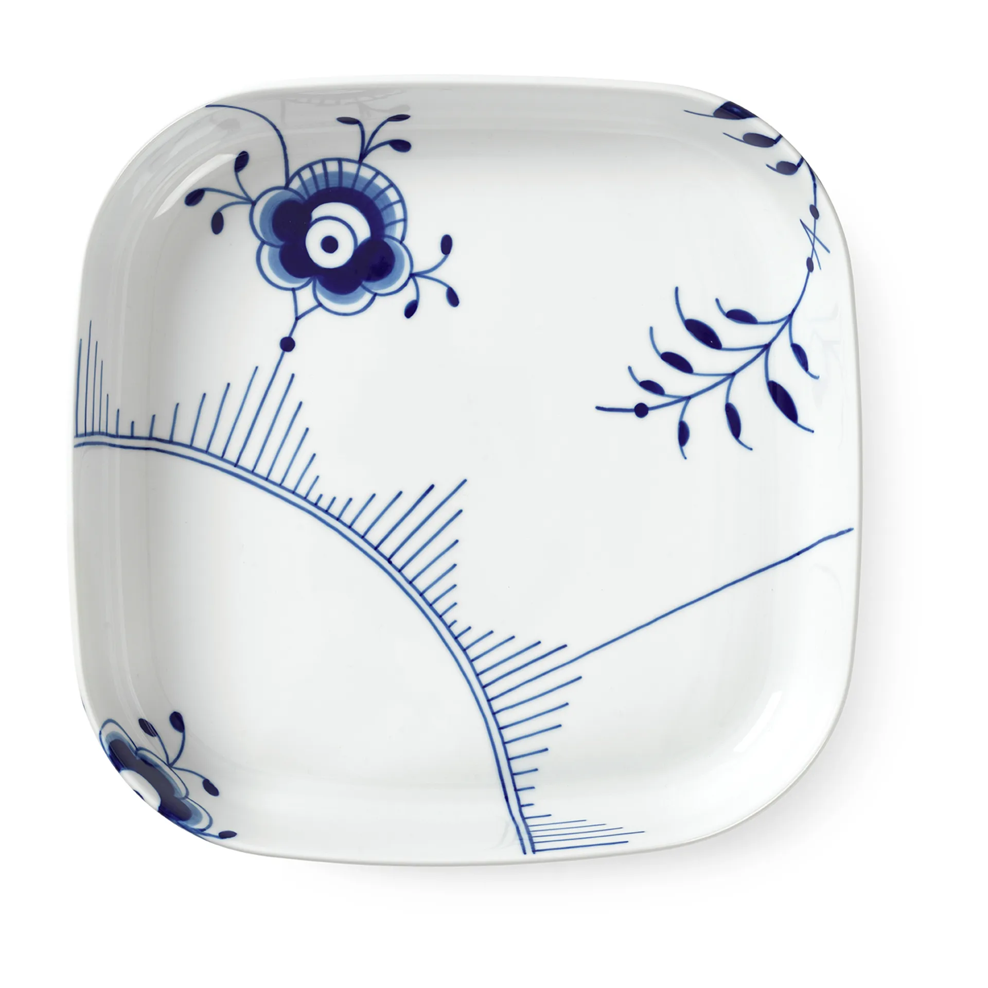 Blue Fluted Mega ovenschaal vierkant, 30x30 cm Royal Copenhagen