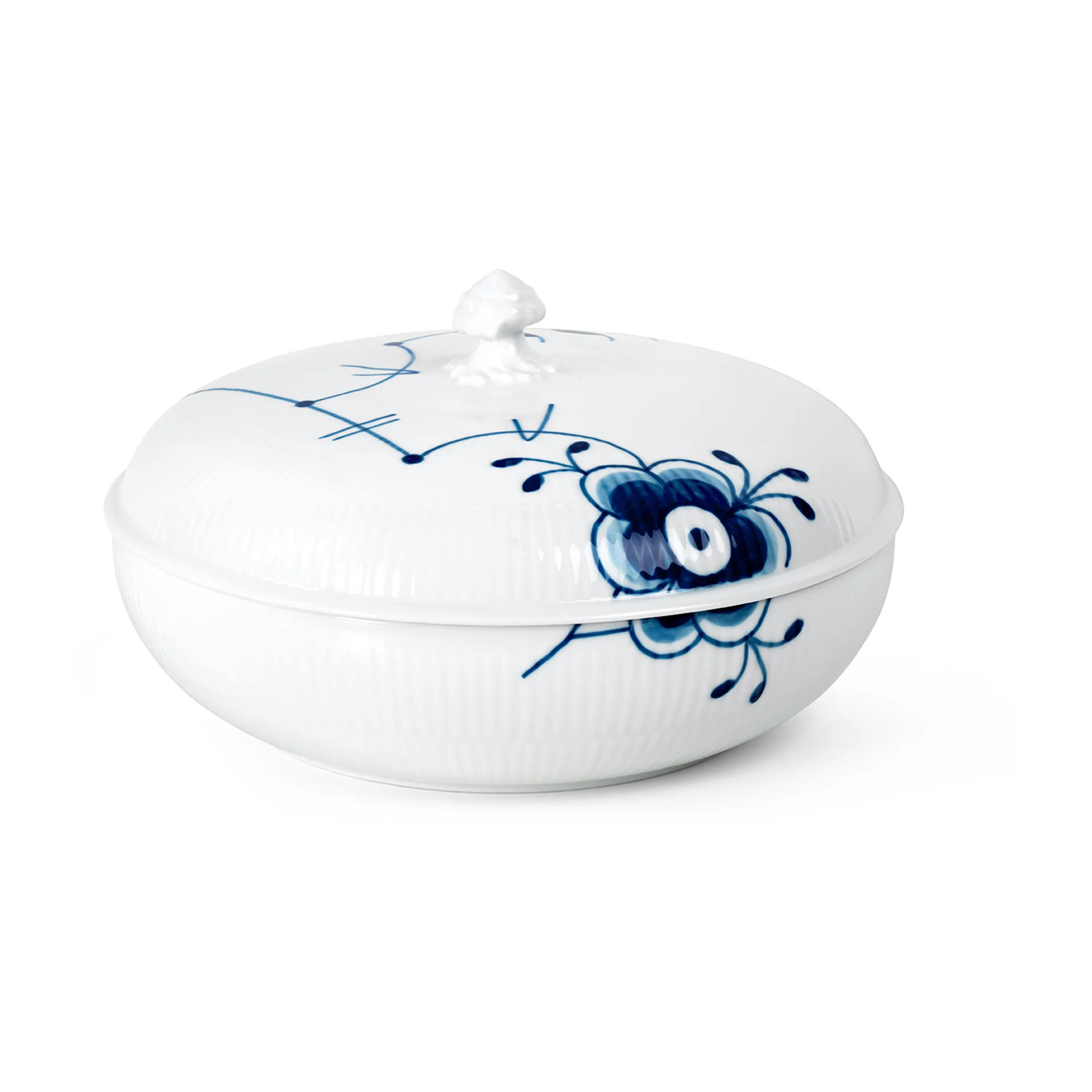 Blue Fluted Mega schaal met deksel, 130 cl Royal Copenhagen