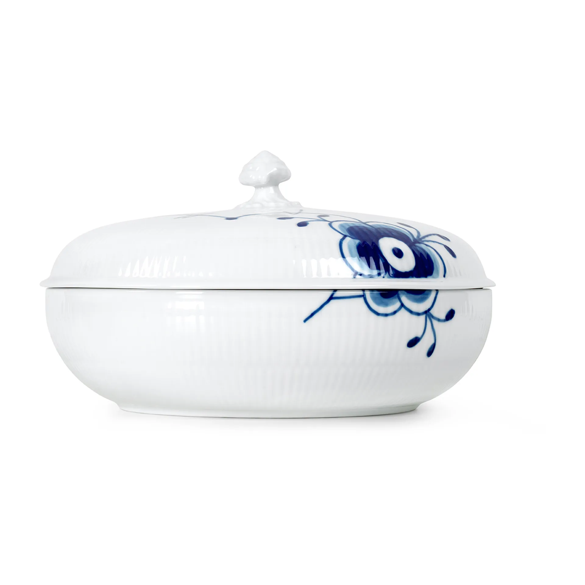 Blue Fluted Mega schaal met deksel, 130 cl Royal Copenhagen