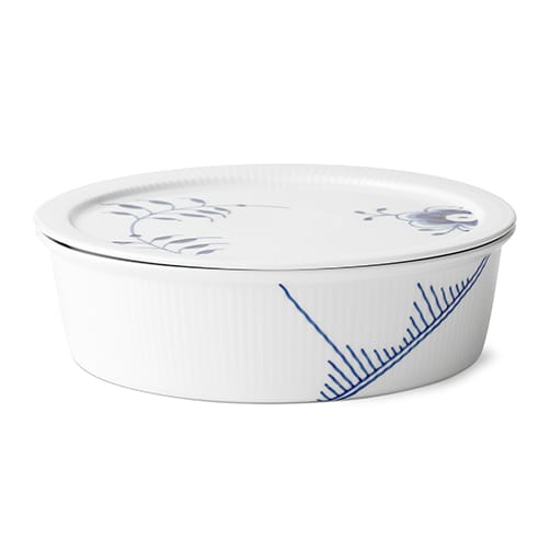 Blue Fluted Mega schaal met deksel, 145 cl. Royal Copenhagen