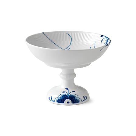 Blue Fluted Mega schaal op voet - 15 cm. - Royal Copenhagen