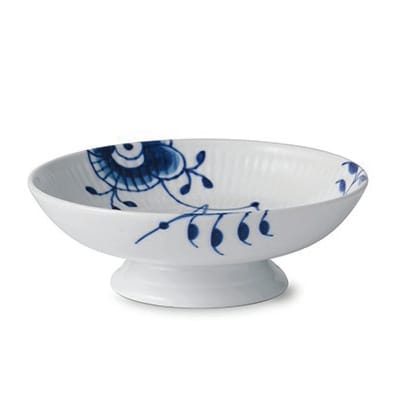 Blue Fluted Mega schaal op voet - 17 cm. - Royal Copenhagen