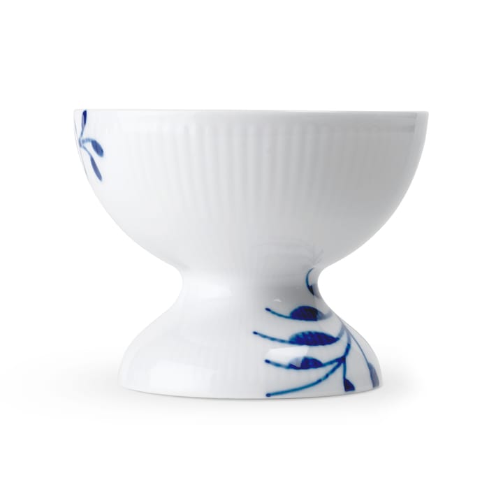 Blue Fluted Mega schaal op voet 8 cm - Blauw-wit - Royal Copenhagen