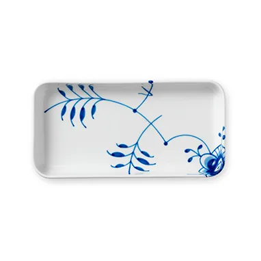 Royal Copenhagen Blue Fluted Mega schaal rechthoek 24 cm.