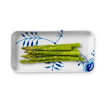 Blue Fluted Mega schaal rechthoek, 24 cm. Royal Copenhagen