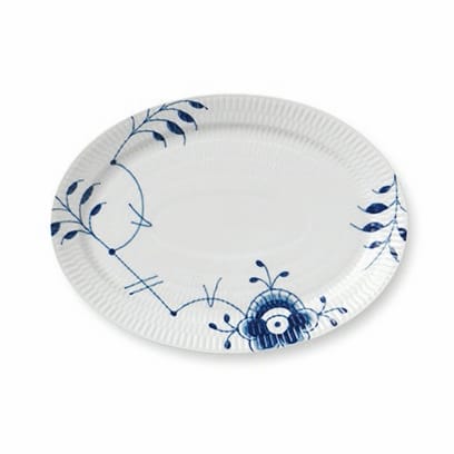 Blue Fluted Mega schotel ovaal 7 - 28 cm. - Royal Copenhagen