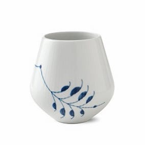 Blue Fluted Mega vaas - 12 cm. - Royal Copenhagen