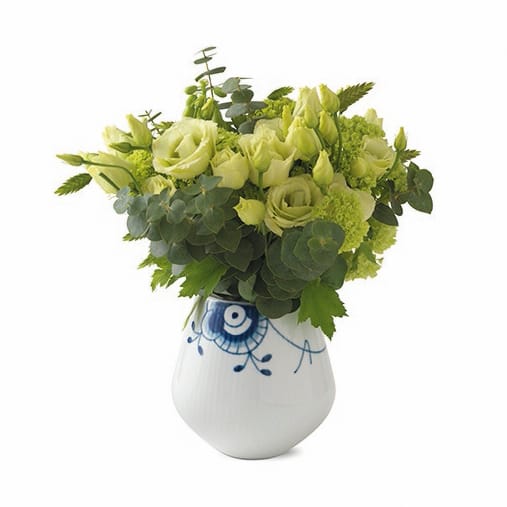 Blue Fluted Mega vaas, 12 cm. Royal Copenhagen