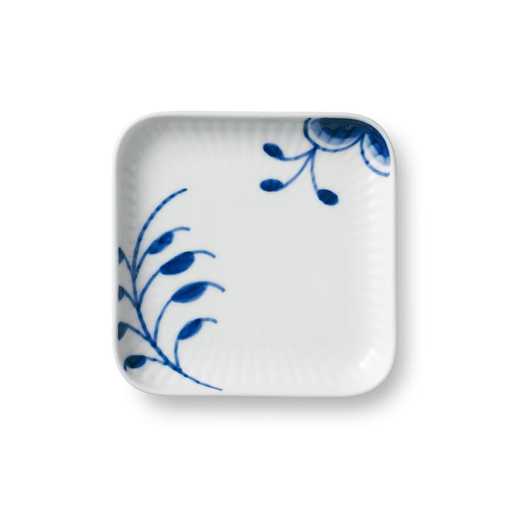 Blue Fluted Mega vierkant bord, 9x9 cm Royal Copenhagen