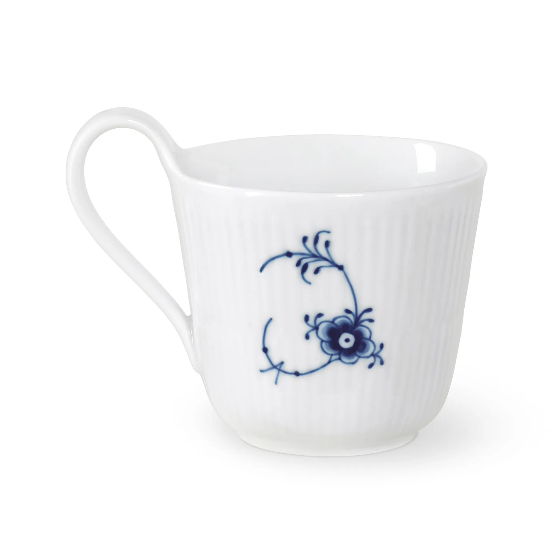 Blue Fluted Plain Alphabet mok 33 cl, M Royal Copenhagen