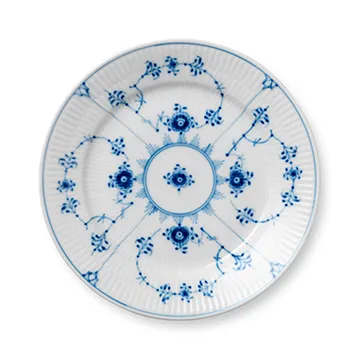 Blue Fluted Plain bord - Ø 19 cm - Royal Copenhagen