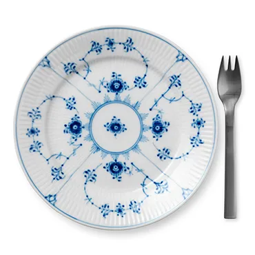 Blue Fluted Plain bord, Ø 19 cm Royal Copenhagen