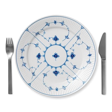 Blue Fluted Plain bord - Ø 27 cm - Royal Copenhagen