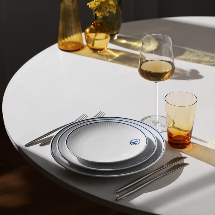 Blueline coupe bord Ø19 cm, Wit-blauw Royal Copenhagen