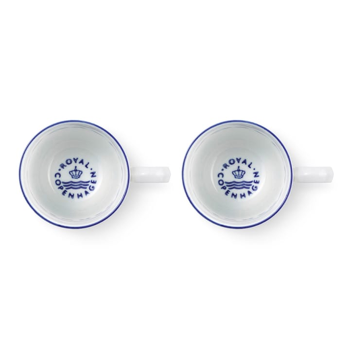 Blueline mok 28 cl 2-pack, Wit-blauw Royal Copenhagen