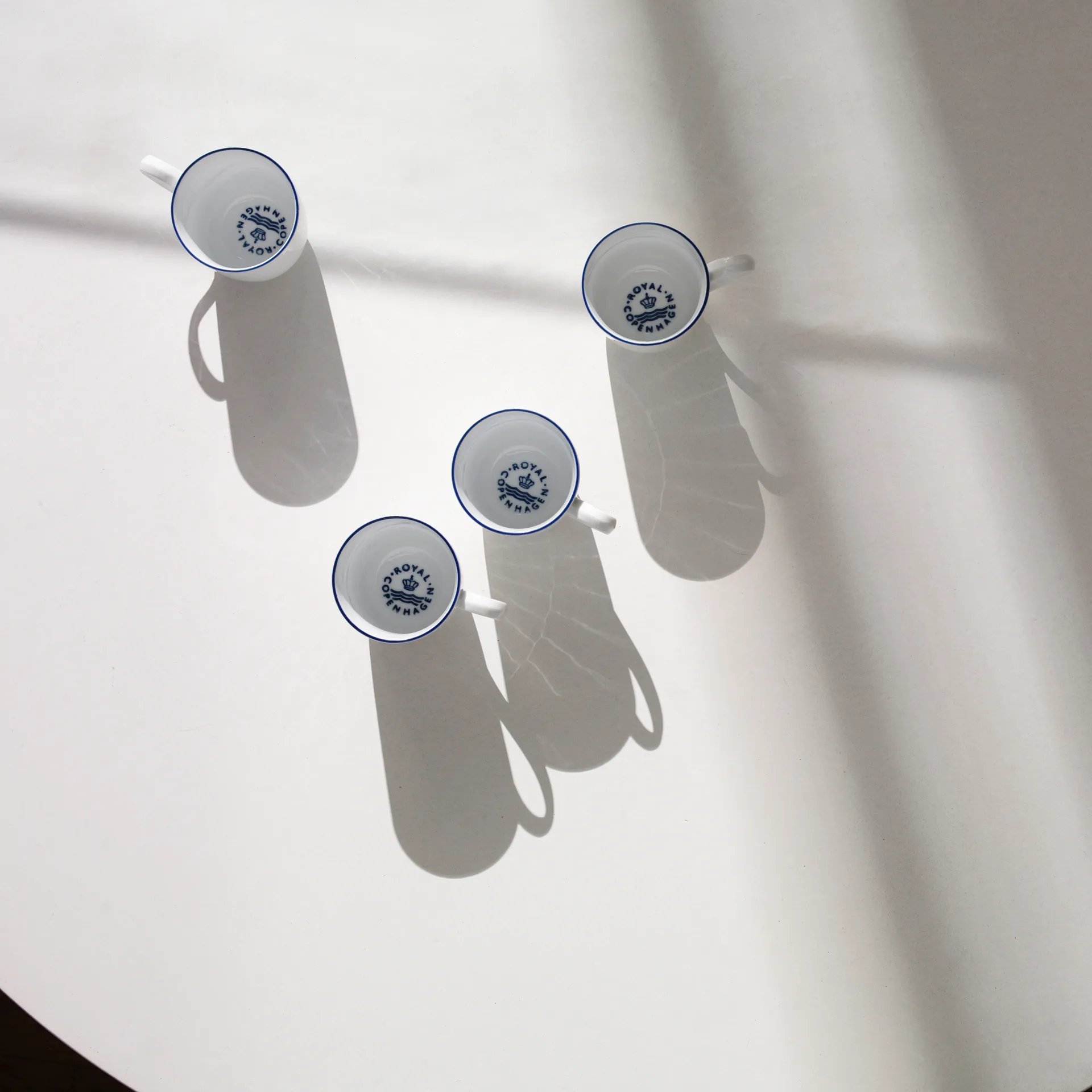 Blueline mok 28 cl 2-pack, Wit-blauw Royal Copenhagen