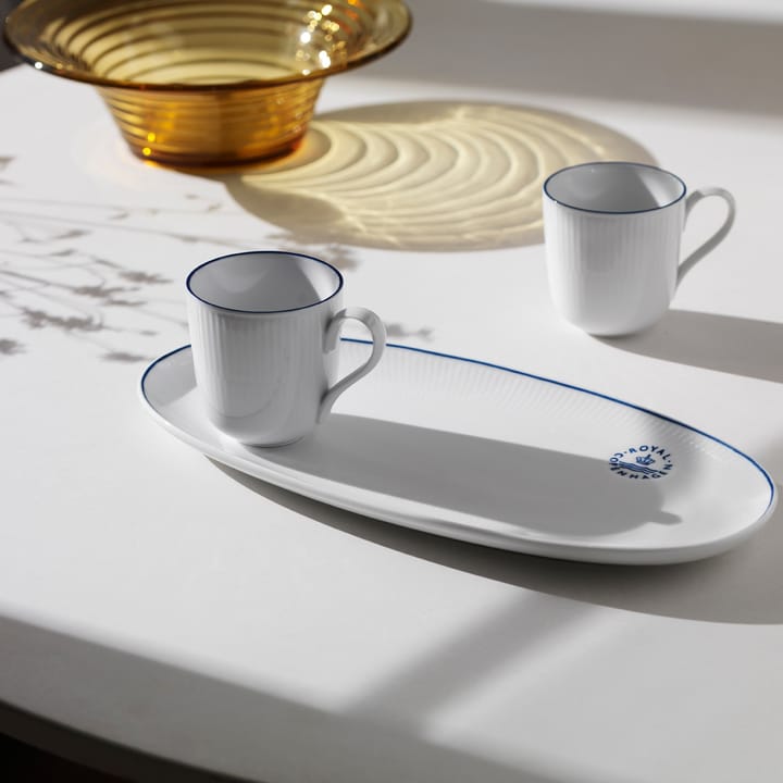 Blueline mok 28 cl 2-pack, Wit-blauw Royal Copenhagen