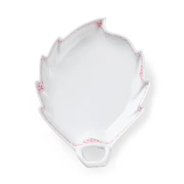 Coral Lace bladvormige schaal - Koraal-wit - Royal Copenhagen