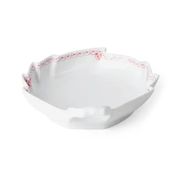 Coral Lace bladvormige schaal - Koraal-wit - Royal Copenhagen