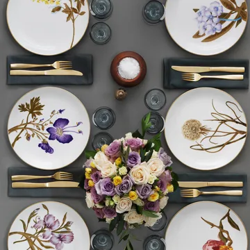 Flora bord Ø 27 cm. - pansé - Royal Copenhagen