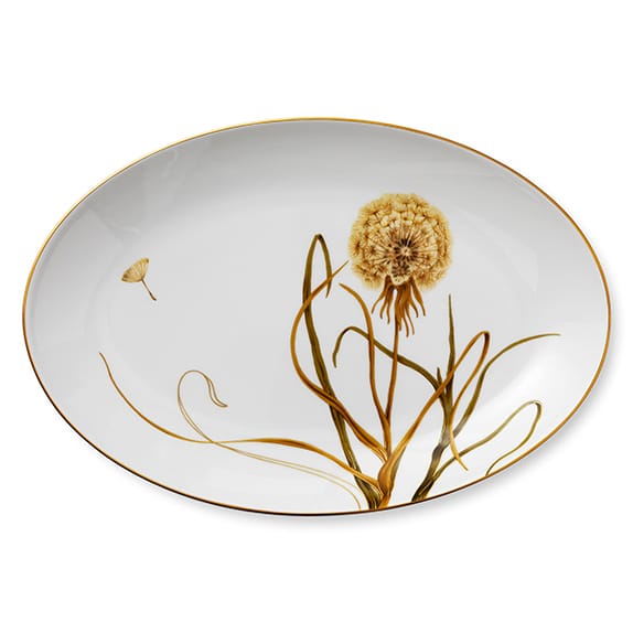 Flora schotel ovaal 40 cm - Paardenbloem - Royal Copenhagen