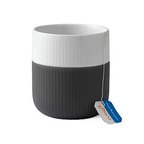 Fluted Contrast beker, anthracite (grijs) Royal Copenhagen