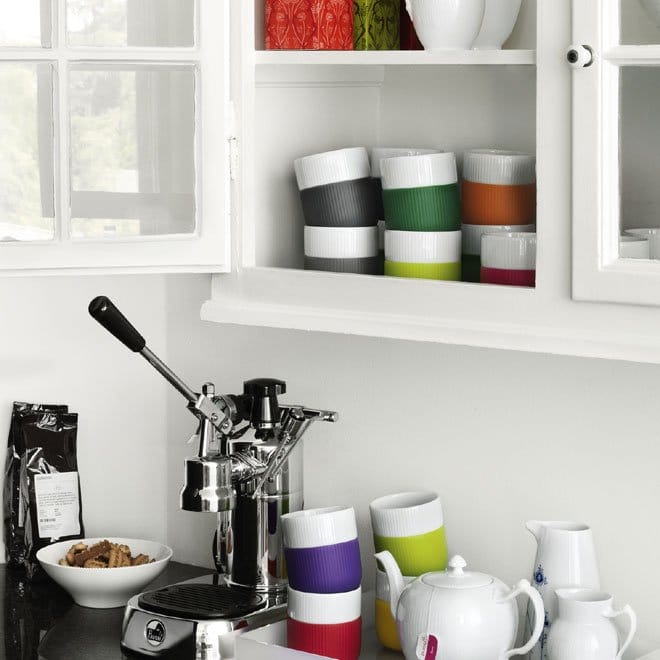Fluted Contrast beker, anthracite (grijs) Royal Copenhagen