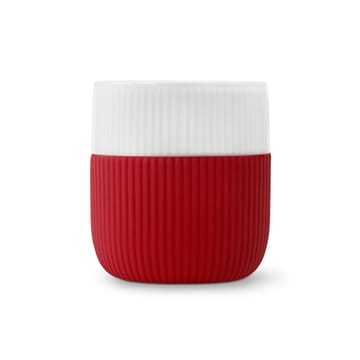 Fluted Contrast beker - crimson - Royal Copenhagen