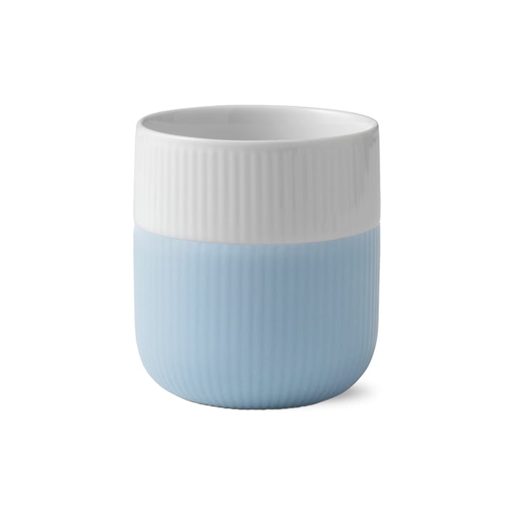 Fluted Contrast beker - duifblauw - Royal Copenhagen