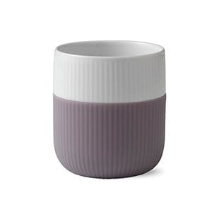 Fluted Contrast beker - heather (roze-paars) - Royal Copenhagen