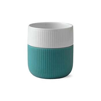 Fluted Contrast beker - opal (blauw) - Royal Copenhagen