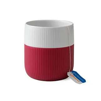 Fluted Contrast beker, raspberry (roze) Royal Copenhagen
