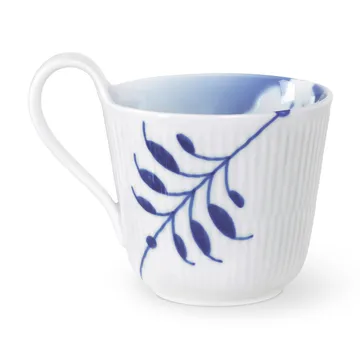 Mega Rose kop met hoog handvat 33 cl - Wit-blauw - Royal Copenhagen