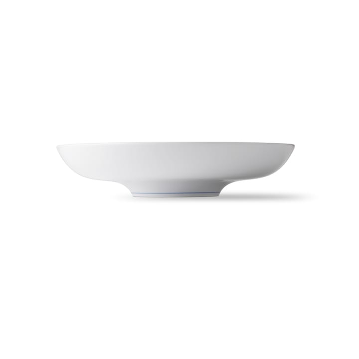 Musselmalet räfflat schaal Ø34 cm - Wit-blauw - Royal Copenhagen