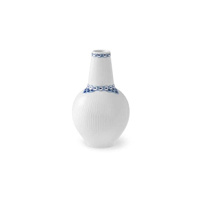 Princess vaas 15 cm - Wit-blauw - Royal Copenhagen