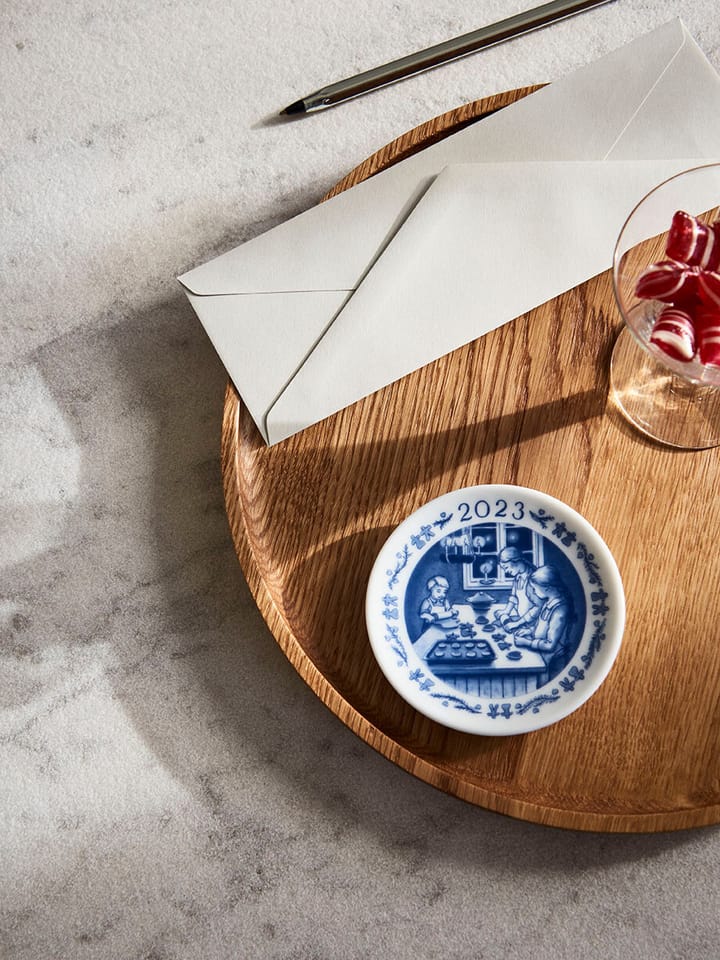 Royal Copenhagen Collectibles sierbord 2023, Kerstgebak 8,5 cm Royal Copenhagen