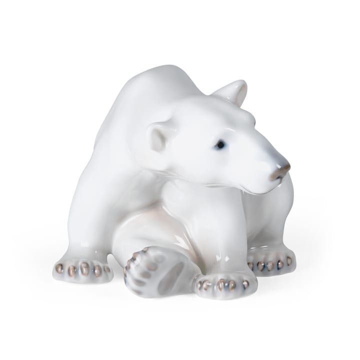 Royal Copenhagen decoratie zittende ijsbeer, 12 cm Royal Copenhagen